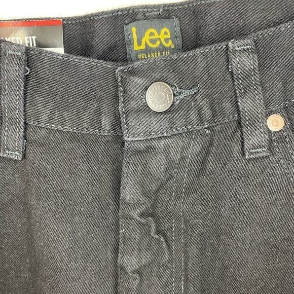 Lee Relaxed Fit Straight Leg Jeans Double Black Denim Mens Pants NWT - Picture 5 of 5